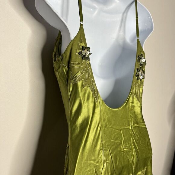 Vintage Sue Wong Nocturne Silk Dress Womens Size 2 Fairy 90s Y2K Asymmetric Hem - Picture 13 of 17